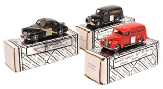 3 Durham Classics white metal models.  A 1941 Chevrolet Deluxe Coupe in black ‘Michigan State