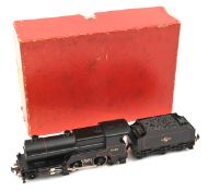 TRIX OO gauge British Railways, ex LMS Compound 4-4-0 tender locomotive. RN 41168 in red lined black
