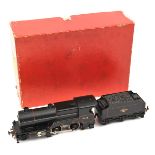 TRIX OO gauge British Railways, ex LMS Compound 4-4-0 tender locomotive. RN 41168 in red lined black