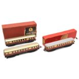 Continental TRIX HO gauge railway Diesel Flyer (20/58). Comprising a German style two coach unit,