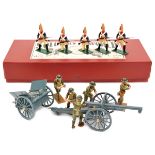 3 Soldiers of the World sets. 2 “World War 1” sets. 4 British infantry in khaki with tin helmets and