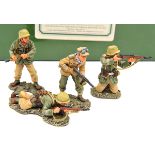 King & Country German Afrika Korps “Attack” (AK 16). Comprising four action figures in bleached