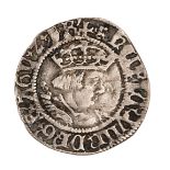 Henry VIII First coinage (1509-1526) AR halfgroat, Canterbury issue of Archbishop William Warham,