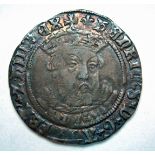 Henry VIII Third coinage (1544-1547) AR groat, mm lis, VF Plate 1