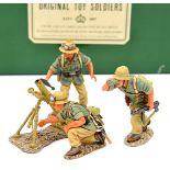 King & Country German Afrika Korps “Mortar Set” (AK 22) Comprising mortar with two man crew and a