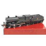 TRIX OO gauge ex Midland Compound tender locomotive. In BR lined black livery, RN 41128. VGC minor