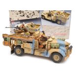 King & Country 8th Army series Long Range Desert Group (LRDG) “30 CWT Chevrolet camouflaged with 3
