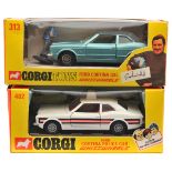 2 Corgi Whizzwheels. Ford Cortina GXL “Graham Hill” (313). Example in light metallic blue with black