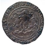 Henry VI (1422-1461) AR groat of leaf mascle coinage (1434-35), from the Calais Mint (North 1475),