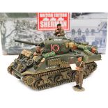 King & Country D-Day 44 British Special Edition, “Sherman tank of the 13th/18th Royal Hussars” (DD