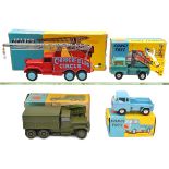 4 Corgi Toys. 2 Major Toys – International 6x6 Troop Transporter (1133) in satin olive green. Plus a