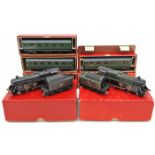 6 items of TRIX OO gauge railway. 2 BR Standard class 5MT 4-6-0 tender locomotives, both RN 73000,