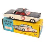 Corgi Toys Oldsmobile “Sheriff” Car (237). In gloss black and white with red interior, light to
