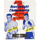 4 similar boxing programmes: “Two World Heavyweight Eliminators”, Nino Voldes and Brian London,