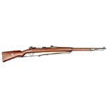 **A good WWI German 7.92mm Mauser Gew 98 bolt action rifle, number 3154, the breech stamped “