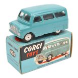 Corgi Toys Bedford “Dormobile” Personnel carrier (404).  Example in mid blue with flat spun