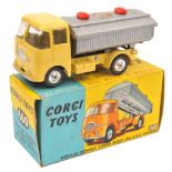 Corgi Toys Neville Cement Tipper Body on E.R.F. Chassis (460). Cab and chassis in yellow with