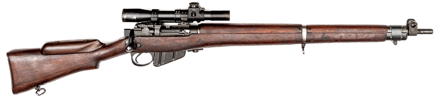 **A .303” No 4 Mk I* Long Branch Sniper Rifle, number 36L5033, the frame marked “No 4 Mk I*/ Long