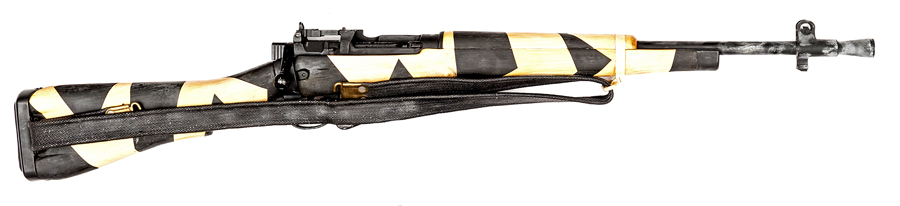 **A .303” No 5 Mk I Jungle Carbine, number W”2554, painted overall with matt cream and black