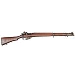 **A scarce .303” SMLE Mk V bolt action rifle, number A2420, with wide ladder aperture rearsight, the