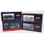 4 Bachmann Branch-Line OO gauge steam locomotives. An LMS class 3F Fowler Jinty 0-6-0 tank