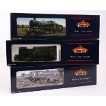 3 Bachmann Branch-Line OO gauge steam locomotives. A BR class 43xx 2-6-0 tender locomotive (31-827A)