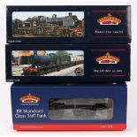 3 Bachmann Branch-Line OO gauge steam locomotives. A BR Standard class 3MT 2-6-2 tank locomotive (