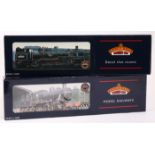 2 Bachmann Branch-Line OO gauge steam locomotives. An LMS Ivatt class 2MT 2-6-0 tender locomotive (