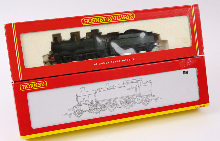 2 Hornby Railways locomotives. A GWR class 61xx 2-6-2 tank locomotive (R2928) RN 5108 in unlined