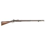 A .577” Snider 3 band rifle, 55” overall, barrel 36½” with recent Birmingham proof for “.577 Snider”