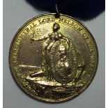 Davison’s Medal for the Battle of the Nile 1798, bronze gilt example, reverse engraved in field