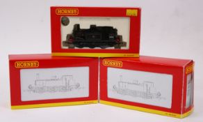 3 Hornby Railways locomotives. 2x BR class 14xx 0-4-2 tank locomotives  - (R3027) RN 1444 and (