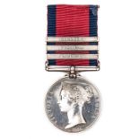 M.G.S. medal 1793-1814, 3 clasps Roleia, Vimiera, Talavera (Saml Spring 40th Foot). GVF, (edge