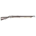 A .577/450” Mark IV Martini Henry rifle, 49” overall, barrel 33¼” with ordnance proofs and