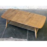 An Ercol light elm and beech coffee table