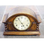 A Westminster chime mantel clock. Circa 1920. L41cm