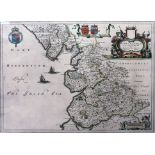 Four maps of Lancashire and Great Britain