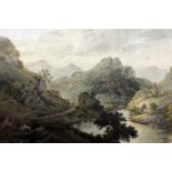 James Bourne. Bristol school. Landscape watercolour. 39cm x 27cm
