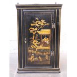 A 19th Century Chinoiserie style corner cabinet. H91cm