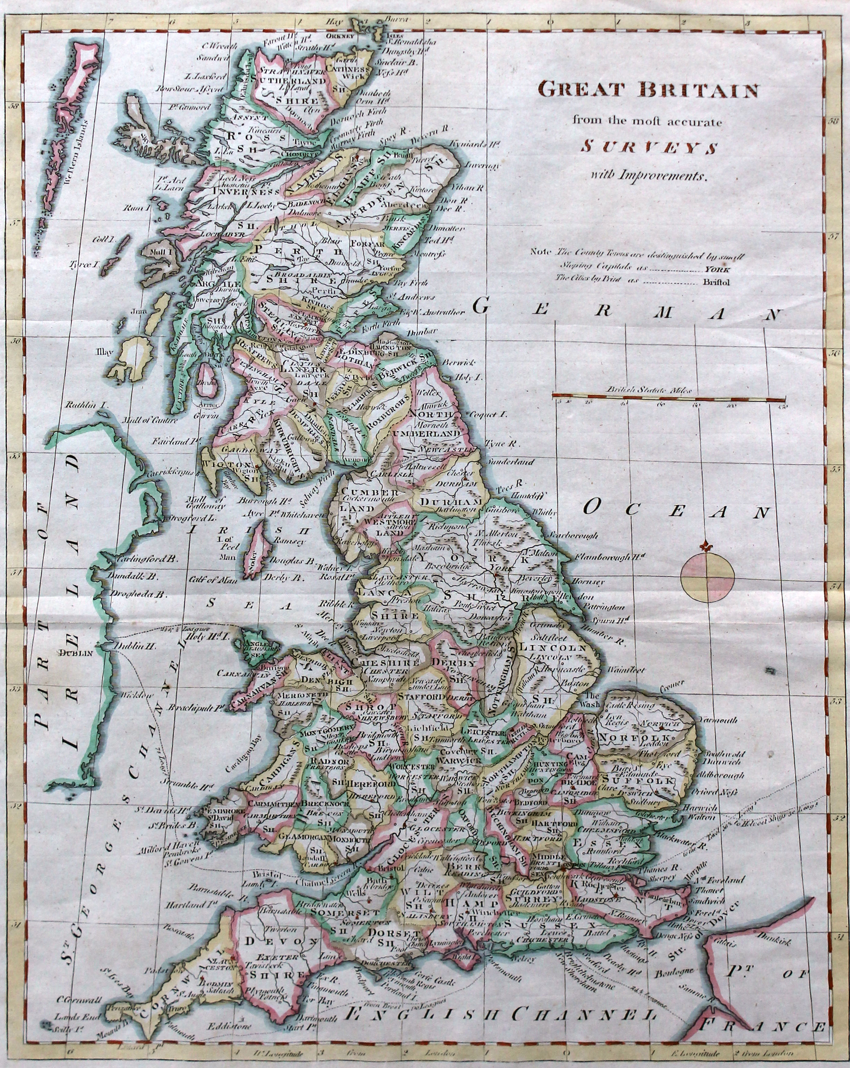 Four maps of Lancashire and Great Britain - Image 4 of 4