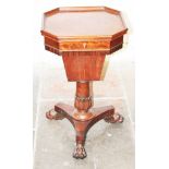 A William IV mahogany work table. H74cm