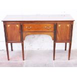 A Georgian mahogany sideboard. L140cm