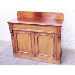 A Victorian mahogany cabinet. W119cm D46cm H108cm