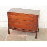 A four drawer chest of drawers by Greaves & Thomas. W89cm D44cm H74cm