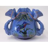 A large three handled Torquay ware jardiniere. H26cm. Condition - good, minor chips to glaze, no