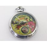 An Ingersoll Dan Dare pocket watch. Diam. 5cm. Condition - appears to be working but not sold with