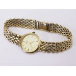 A ladies 9ct gold Rotary wristwatch. Gross wt.29.2g