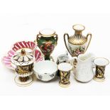 A mixed lot of 19th Century porcelain. Condition - various faults, to include cracks, chips,