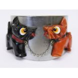 A French vintage scottie dog bracelet by A Flamand