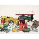 A quantity of diecast model vehicles to include Dinky Toys, Matchbox, Tonka and Corgi together